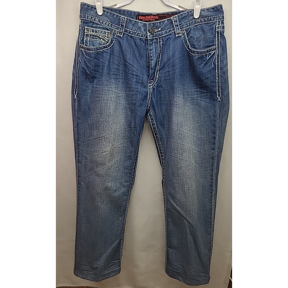 Mens‎ Jeans Rock and Roll Cowboy Double Barrel Relaxed Straight Leg


Pre owned